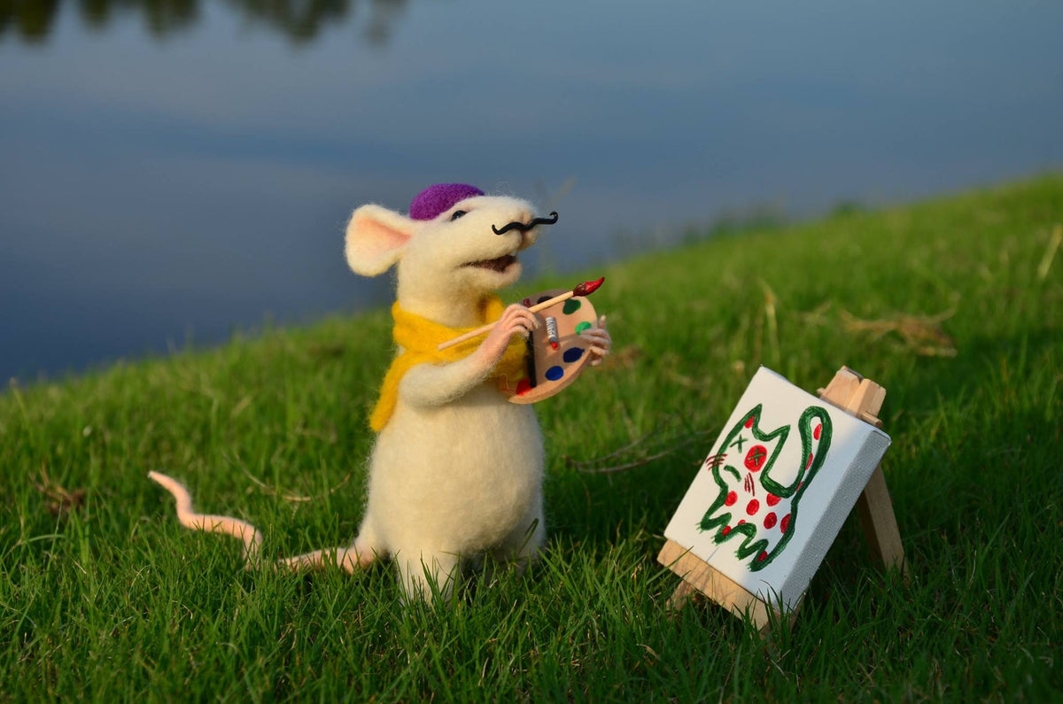 Handmade Mouse Artist Jules