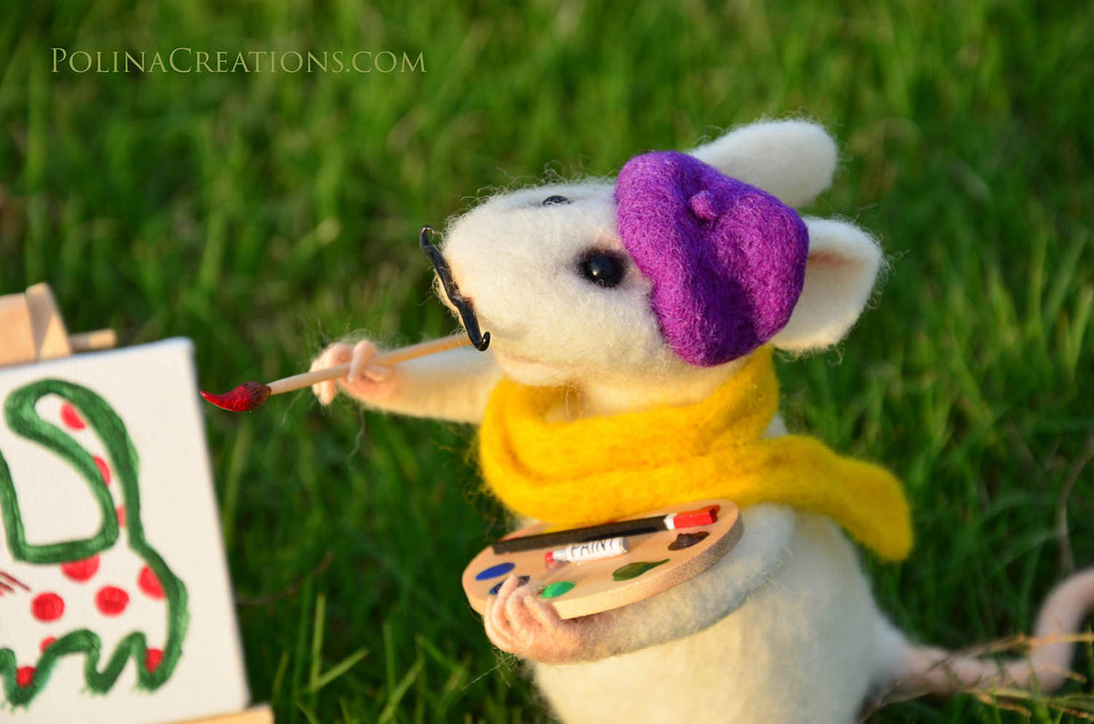 Handmade Mouse Artist Jules