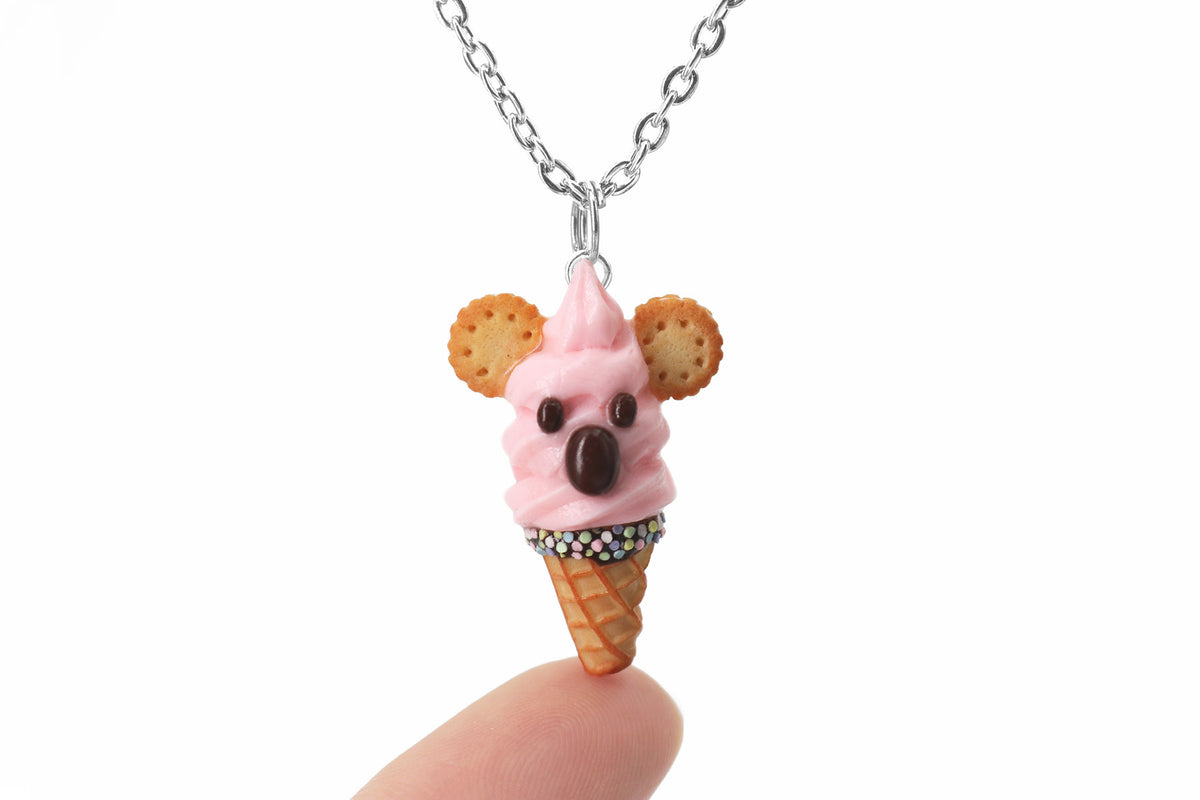 polinacreations Handmade jewelry Pink Koala Ice Cream Waffle Cone Pendant Koala Ice Cream Necklace Australia jewelry animal lover gift animal necklace animal jewelry cookie necklace cookie jewelry fake food jewelry polymer clay jewelry pink charm ice cream charm pink necklace pink jewelry pet jewelry pet gift wild animal waffle necklace waffle charm strawberry ice cream jewelry rainbow jewelry rainbow necklace rainbow charm sprinkle necklace jewellery miniature food jewelry mini food charm necklace