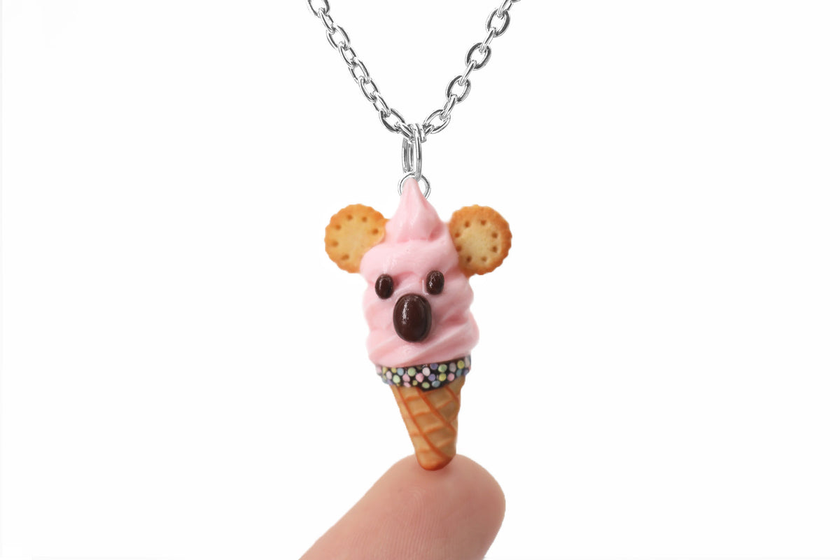polinacreations Handmade jewelry Pink Koala Ice Cream Waffle Cone Pendant Koala Ice Cream Necklace Australia jewelry animal lover gift animal necklace animal jewelry cookie necklace cookie jewelry fake food jewelry polymer clay jewelry pink charm ice cream charm pink necklace pink jewelry pet jewelry pet gift wild animal waffle necklace waffle charm strawberry ice cream jewelry rainbow jewelry rainbow necklace rainbow charm sprinkle necklace jewellery miniature food jewelry mini food charm necklace