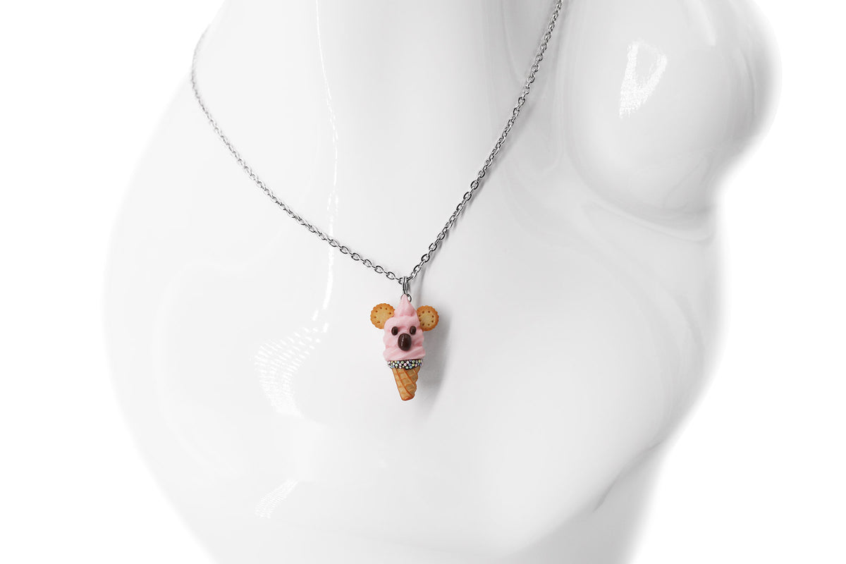 polinacreations Handmade jewelry Pink Koala Ice Cream Waffle Cone Pendant Koala Ice Cream Necklace Australia jewelry animal lover gift animal necklace animal jewelry cookie necklace cookie jewelry fake food jewelry polymer clay jewelry pink charm ice cream charm pink necklace pink jewelry pet jewelry pet gift wild animal waffle necklace waffle charm strawberry ice cream jewelry rainbow jewelry rainbow necklace rainbow charm sprinkle necklace jewellery miniature food jewelry mini food charm necklace