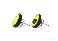 Handmade Avocado Stud Earrings