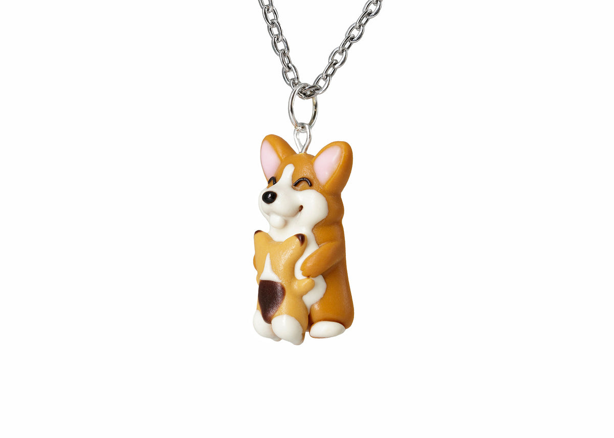 Mothers Day Gift Mama Corgi and Baby Necklace. Mothers Day Gift Necklace Corgi Dog Gift, Corgi Necklace Corgi Jewelry polinacreations