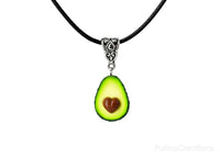 Handmade Avocado Heart Necklace, Valentine's day gift