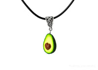 Handmade Avocado Heart Necklace, Valentine's day gift