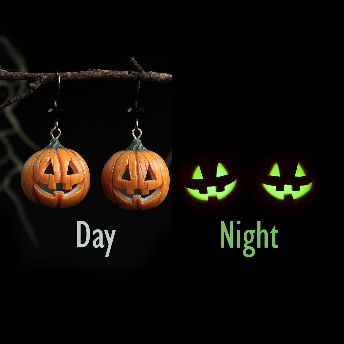 Polinacreations Handmade jewelry Glow in the Dark Halloween Pumpkin Head Earrings, Spooky Halloween jewelry Pumpkin Jack earrings Scary Halloween Earrings Witch jewelry pumpkin head jewelry spooky jewelry halloween accessory orange earrings smile jewelry pumpkin jack jewelry glow jewelry scary jewelry pumpkin head jewelry creepy jewelry Halloween gift for her gift for woman vampire jewelry polina creations