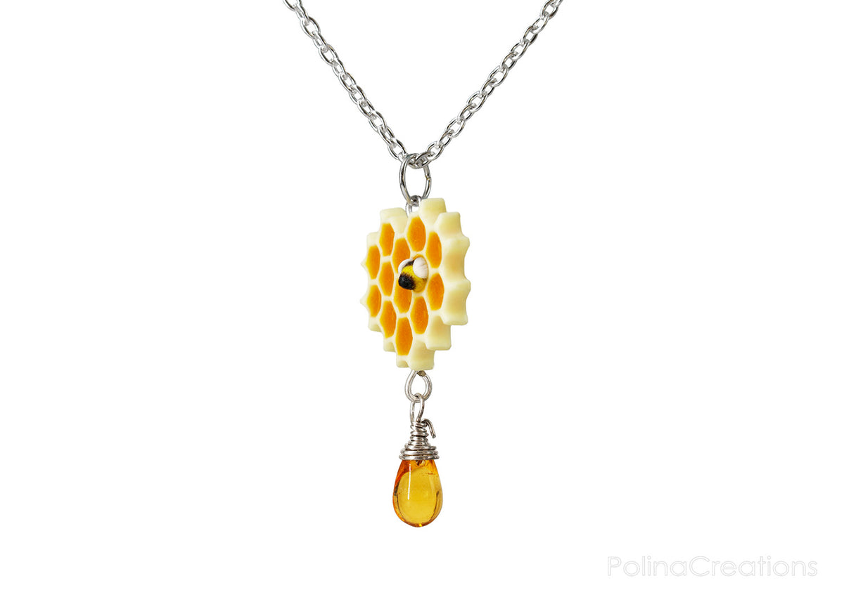 Handmade Honeycomb Necklace