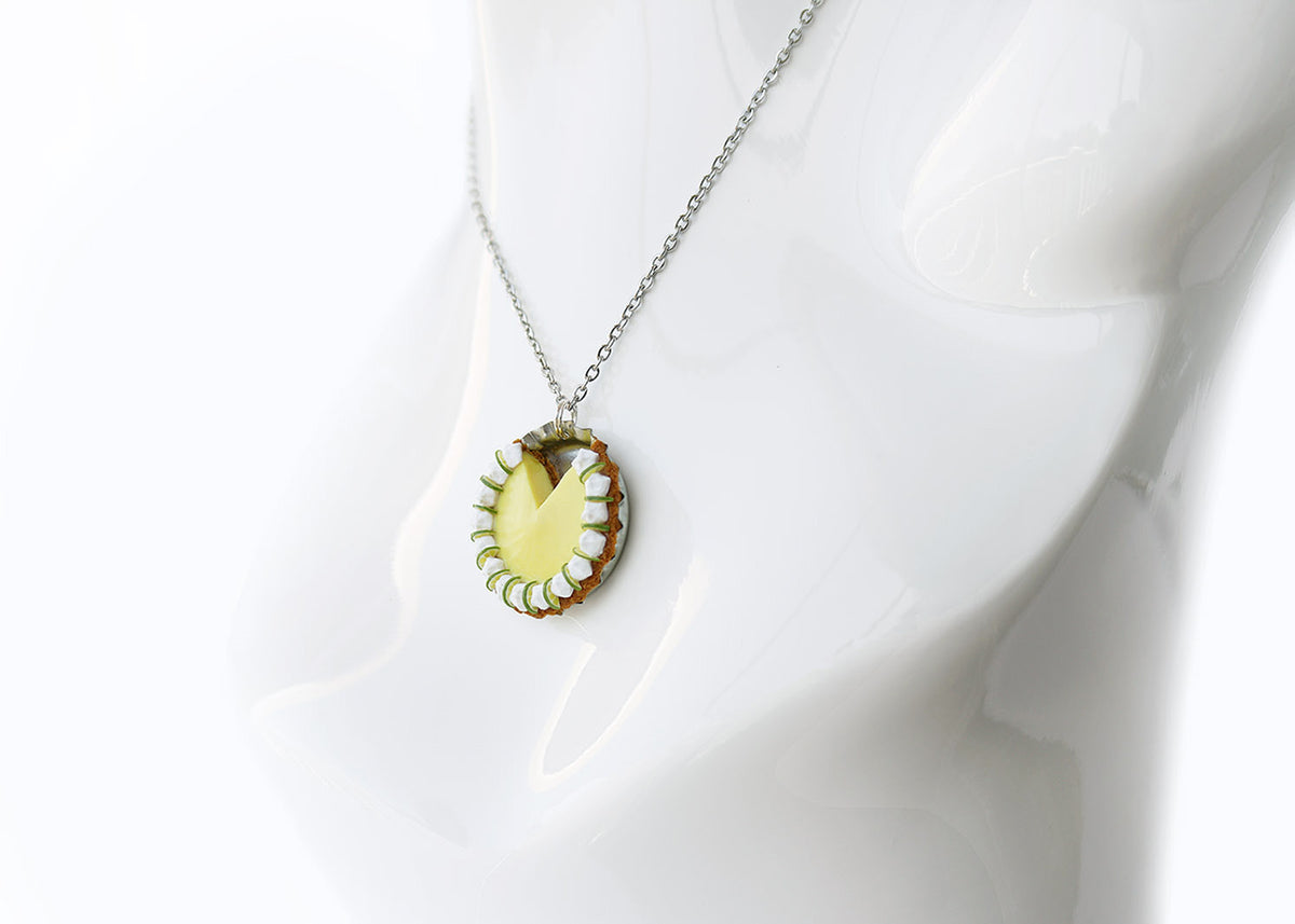 Polinacreations Handmade Jewelry key lime Pie Pendant key lime Pie Necklace,Miniature Food Jewelry lime Jewelry lime Necklace yellow charm yellow jewelry yellow necklace Fake food jewelry mini food charm pie charm circle necklace green circle charm pastry jewelry pastry charm gift for her gift for woman bottle cap jewelry berry necklace berry charm fruit jewelry fruit necklace