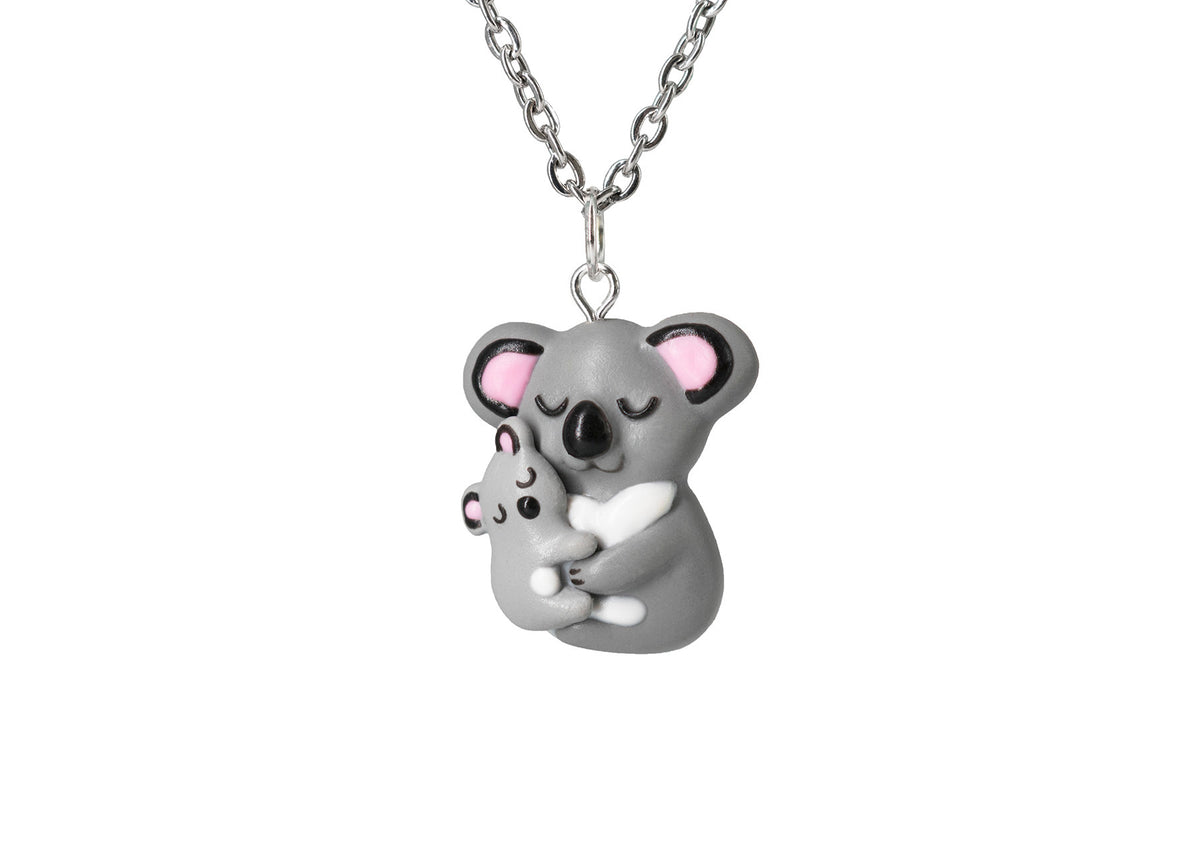 polinacreations Mothers Day Gift Mama Koala and Baby Necklace. Mother Daughter Jewelry Moms Birthday Gift Australian Animal jewelry Australia Necklace