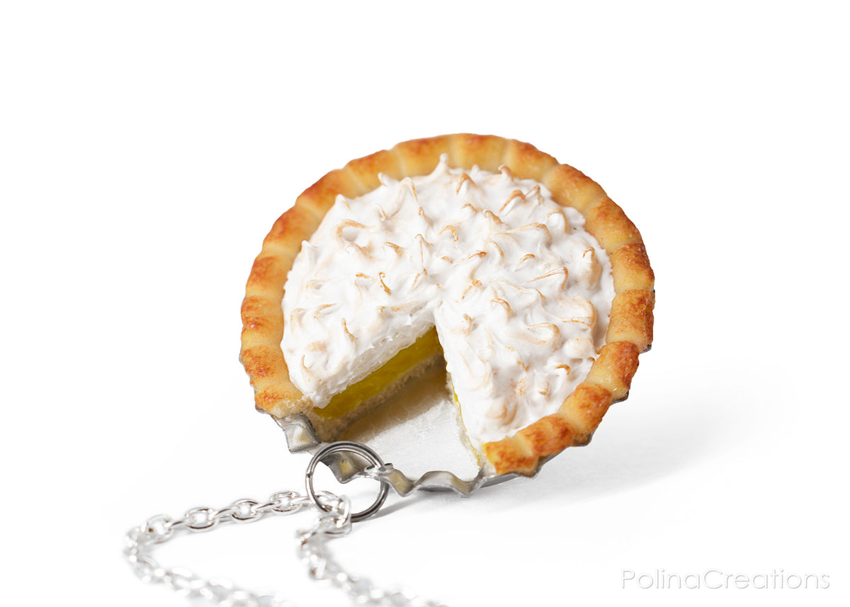 Polinacreations Handmade Jewelry meringue Pie Pendant meringue Pie Necklace,Miniature Food Jewelry lime Jewelry lime Necklace yellow charm yellow jewelry yellow necklace Fake food jewelry mini food charm pie charm circle necklace green circle charm pastry jewelry pastry charm gift for her gift for woman bottle cap jewelry berry necklace berry charm fruit jewelry fruit necklace whipped cream