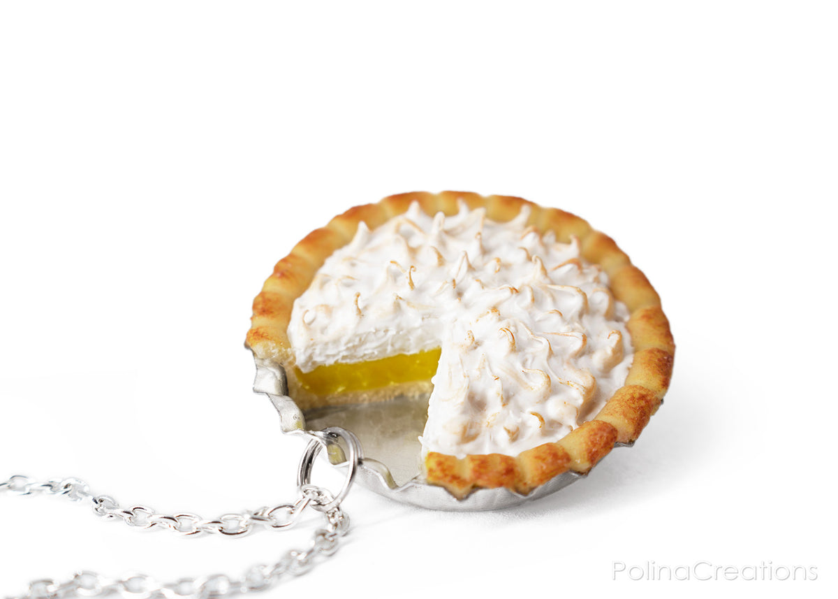 Polinacreations Handmade Jewelry meringue Pie Pendant meringue Pie Necklace,Miniature Food Jewelry lime Jewelry lime Necklace yellow charm yellow jewelry yellow necklace Fake food jewelry mini food charm pie charm circle necklace green circle charm pastry jewelry pastry charm gift for her gift for woman bottle cap jewelry berry necklace berry charm fruit jewelry fruit necklace whipped cream