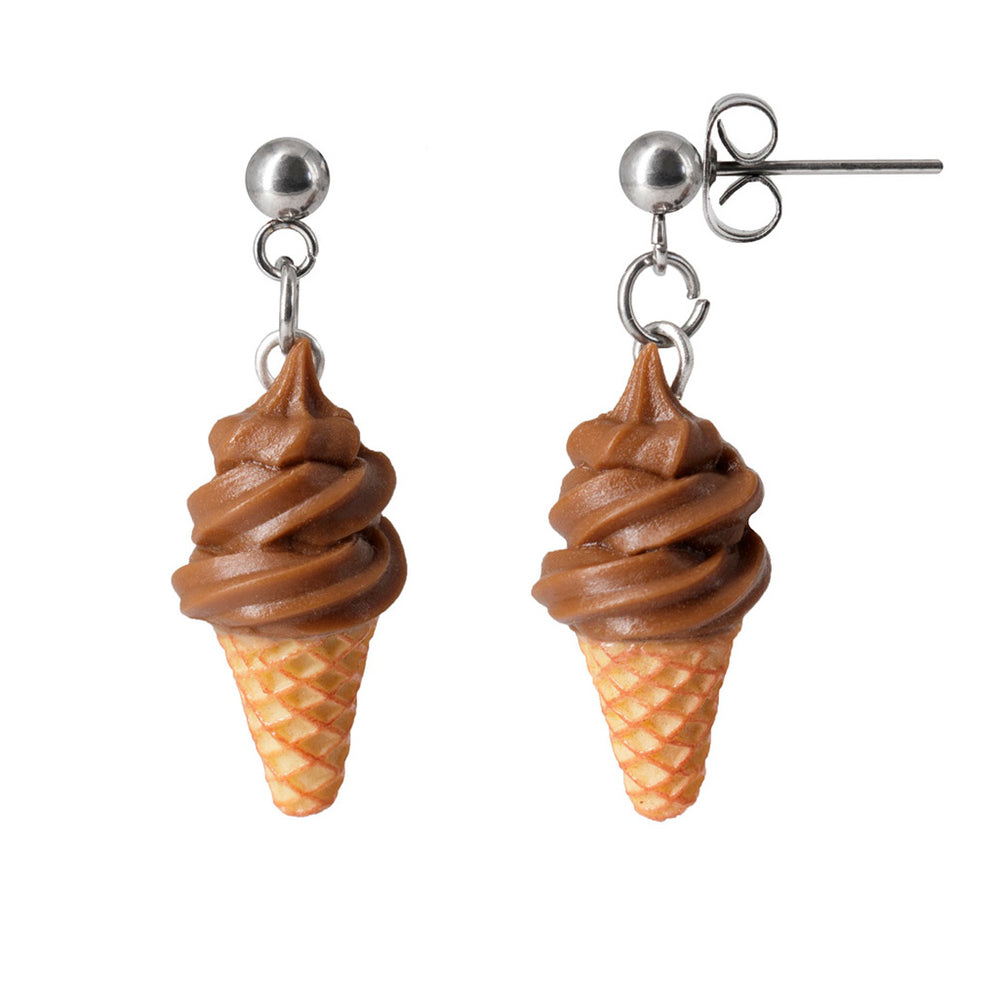 Stud dangle earrings