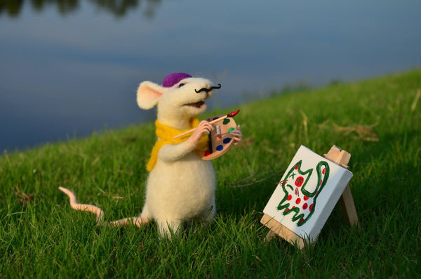 Handmade Mouse Artist Jules