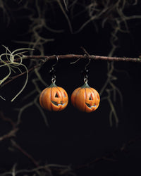 Polinacreations Handmade jewelry Glow in the Dark Halloween Pumpkin Head Earrings, Spooky Halloween jewelry Pumpkin Jack earrings Scary Halloween Earrings Witch jewelry pumpkin head jewelry spooky jewelry halloween accessory orange earrings smile jewelry pumpkin jack jewelry glow jewelry scary jewelry pumpkin head jewelry creepy jewelry Halloween gift for her gift for woman vampire jewelry polina creations