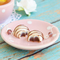Handmade White Chocolate Candy Earrings