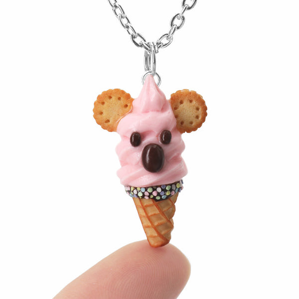 polinacreations Handmade jewelry Pink Koala Ice Cream Waffle Cone Pendant Koala Ice Cream Necklace Australia jewelry animal lover gift animal necklace animal jewelry cookie necklace cookie jewelry fake food jewelry polymer clay jewelry pink charm ice cream charm pink necklace pink jewelry pet jewelry pet gift wild animal waffle necklace waffle charm strawberry ice cream jewelry rainbow jewelry rainbow necklace rainbow charm sprinkle necklace jewellery miniature food jewelry mini food charm necklace