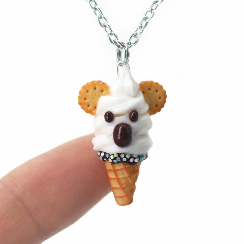 Ice cream top cone necklace