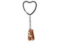 Polinacreations Mama Bear and Baby Keychain. Mothers Day Gift Mother Daughter Son Jewelry Moms Birthday Gift Moms Day Key Ring Teddy bear Jewelry Pet Gifts polymer clay jewelry brown jewelry 