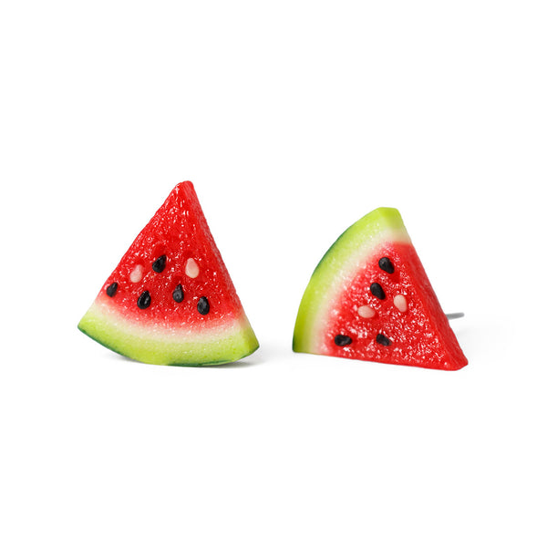 Handmade Watermelon Stud Earrings