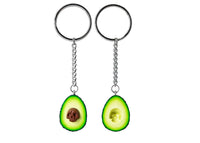 Handmade Avocado Skull Keychains, Halloween Gift