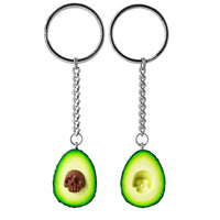 Handmade Avocado Skull Keychains, Halloween Gift