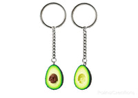 Handmade Avocado Skull Keychains, Halloween Gift