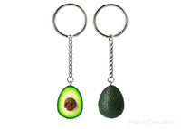 Handmade Avocado Skull Keychains, Halloween Gift