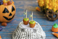 polinacreations Handmade jewelry Almond Caramel Apple Earrings, Halloween Earrings, Apple Earrings Apple Jewelry, Green Earrings Halloween Jewelry Nut Jewelry apple charm fruit earrings berry jewelry fruit earrings green jewelry almond charm walnut jewelry caramel jewelry fake food jewelry polymer clay food jewelry mini food earrings thanks giving jewelry