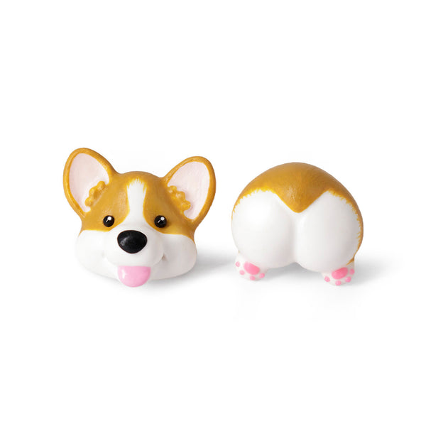 Handmade Corgi Dog Stud Earrings