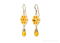 Handmade Honeycomb Earrings