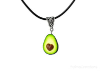 Handmade Avocado Heart Necklace, Valentine's day gift