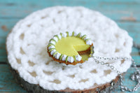 Polinacreations Handmade Jewelry key lime Pie Pendant key lime Pie Necklace,Miniature Food Jewelry lime Jewelry lime Necklace yellow charm yellow jewelry yellow necklace Fake food jewelry mini food charm pie charm circle necklace green circle charm pastry jewelry pastry charm gift for her gift for woman bottle cap jewelry berry necklace berry charm fruit jewelry fruit necklace