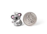 polinacreations Mothers Day Gift Mama Koala and Baby Necklace. Mother Daughter Jewelry coin polinacreations handmade polymer clay jewelry Moms Birthday Gift Australian Animal jewelry Australia Necklace 