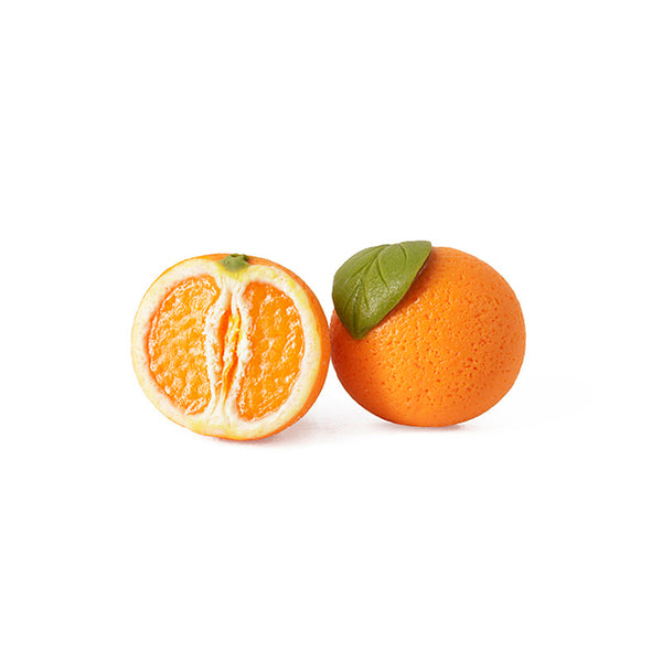 Handmade Orange Fruit Stud Earrings