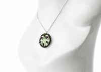 PolinaCreations Handmade Mint Chocolate Chip Ice Cream Pie Necklace, Cookie Jewelry Mint Jewelry Circle Mint Green Necklace Polymer clay Fake Food Jewelry oreo jewelry oreo charm oreo cookie necklace mint ice cream jewelry ice cream necklace miniature food jewelry mini food necklace polina creations green ice cream charm