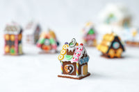 Handmade Gingerbread House Necklace, Christmas Gift