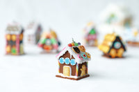 Handmade Gingerbread House Necklace, Christmas Gift