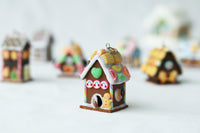 Handmade Gingerbread House Necklace, Christmas Gift