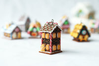 Handmade Gingerbread House Necklace, Christmas Gift