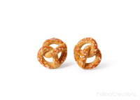 Handmade Pretzel Stud Earrings