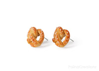 Handmade Pretzel Stud Earrings