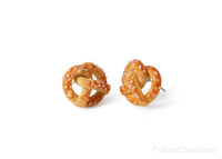Handmade Pretzel Stud Earrings