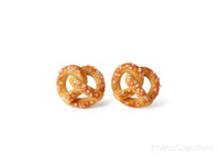 Handmade Pretzel Stud Earrings