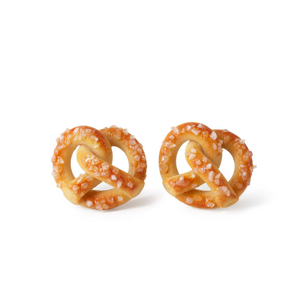 Handmade Pretzel Stud Earrings