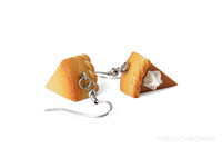 Handmade Pumpkin Pie Earrings, Thanksgiving Gift