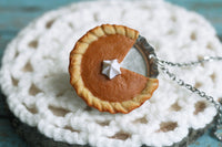 polinacreations Handmade jewelry Polymer Clay Pumpkin Pie Necklace. Pumpkin Pie charm orange charm Orange jewelry orange necklace Fake Food Necklace Pumpkin Pie jewelry Miniature Food autumn jewelry fall jewelry mini food jewelry gift for her Thanksgiving gift Thanksgiving jewelry holiday jewelry pumpkin charm gift for woman