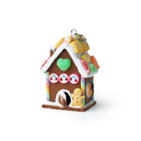 Handmade Gingerbread House Necklace, Christmas Gift