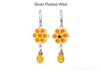 Handmade Honeycomb Earrings