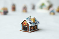 Handmade Gingerbread House Necklace, Christmas Gift